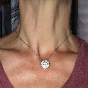 Vintage Avon Crystal Pendant Necklace
